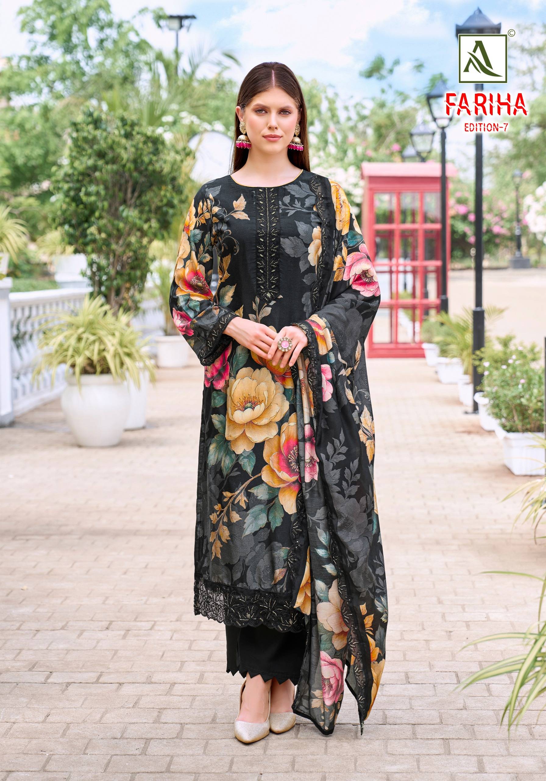 FARIHA 7 BY ALOK SUIT 01 To 08 Series Beautiful Festive Suits Stylish Colorful Fancy Casual Wear & Ethnic Wear Maslin Dresses At Wholesale Price